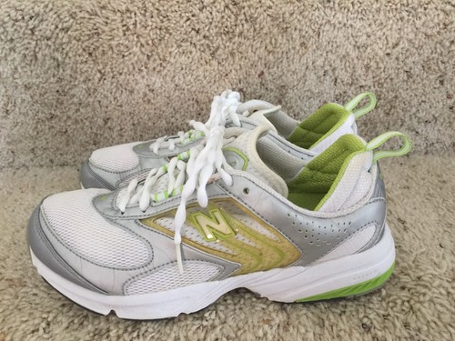 NEW BALANCE 742 White Silver Neon Green 