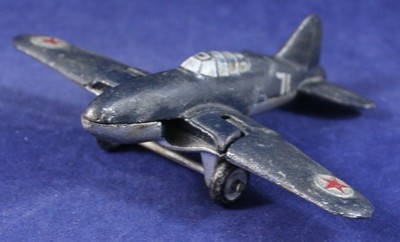 hubley kiddie toy airplane w folding wings