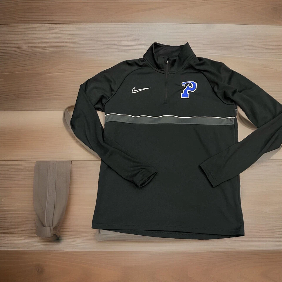 Nike 1/4 Zip Pullover Medium Black Casual Dri Fit Outdoors - Image 3 of 4