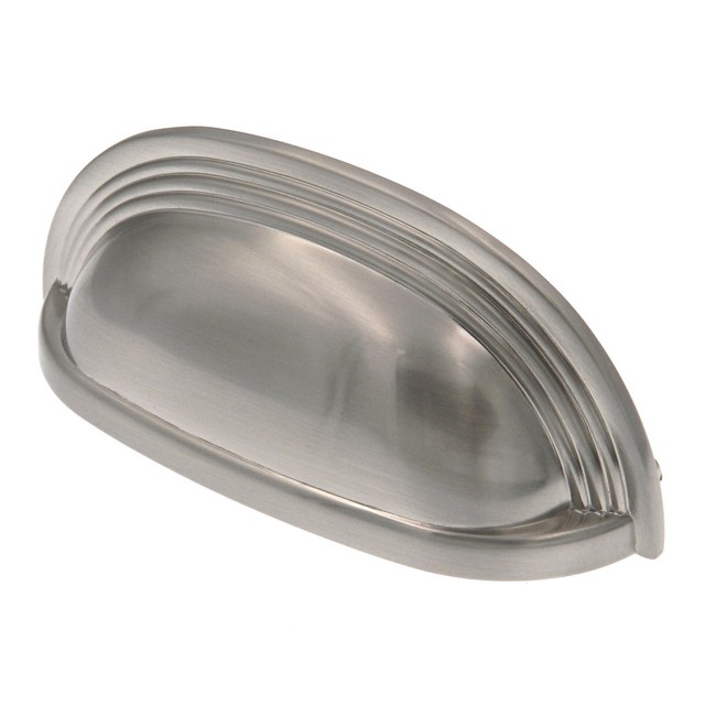 Hickory Hardware Deco 96 Mm Satinnickel Cup Pull P3104sn for sale