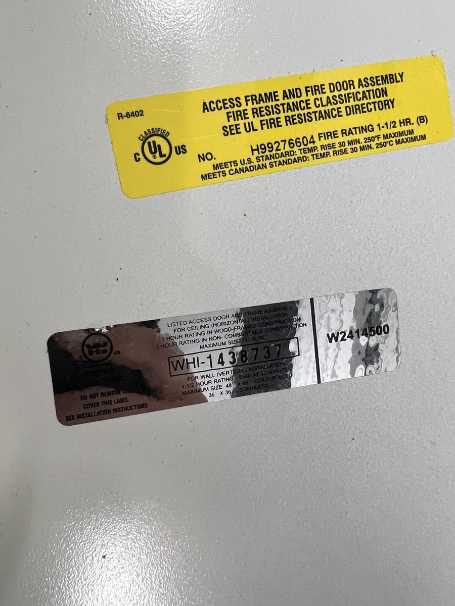 Intertek Fire Door W2414500 See Description for sale online