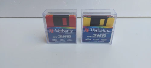 Floppy Disk Vergini Verbatim MF2HD Data Life Colours IBM