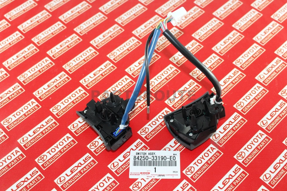Interruptor de control de almohadilla de volante Lexus ES350 07-10 OEM genuino 84250-33190-E0 Foto 4 de 4