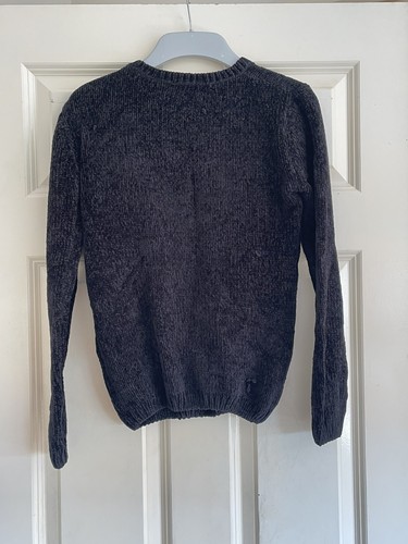 George Sequin Heart Colour Change Grey To Colourful Jumper Top Black 10-11 Years - Picture 5 of 9