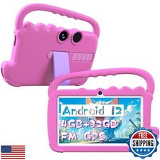 YQSAVIOR Kids Tablet, 7inch 4 GB RAM  Android 12  32GB ROM  Bluetooth, IPS