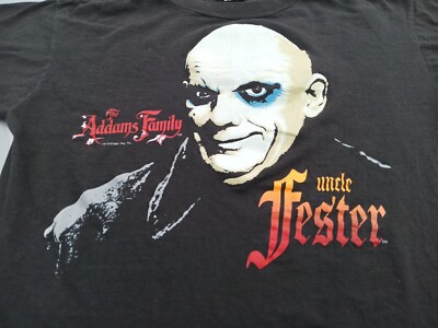 Vintage 1991 The Adam's Family Uncle Fester tee T Shirt L Single