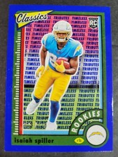 Isaiah Spiller 2022 Classics #160 Blue Timeless Tributes /125 Rookie Card