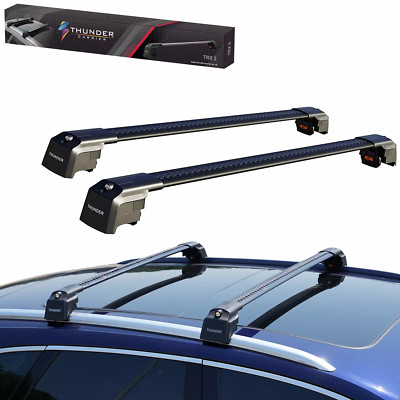 Roof Rack Cross Bars Black or Gray Aluminum For  BMW iX1