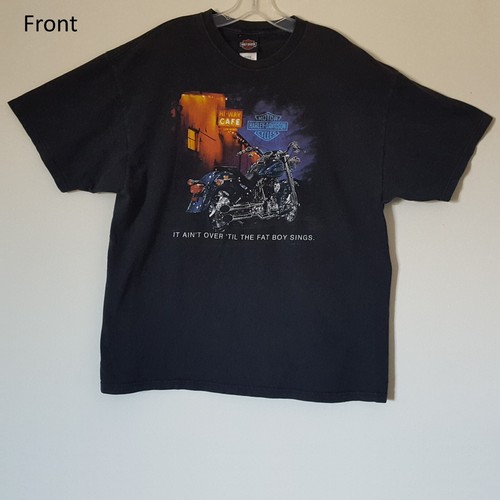 Camiseta Harley-Davidson IT AIN'T OVER TIL FAT BOY SINGS negra XL. Operaciones de tren motriz - Imagen 2 de 13