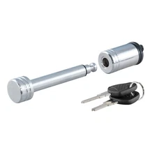 CURT 23501 1/2" Hitch Lock (1-1/4" Receiver, Barbell, Chrome)