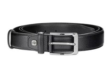 Pierre Cardin Cintura Classica Kürzbar Gürtel Schwarz, Herrengürtel Ledergürtel 