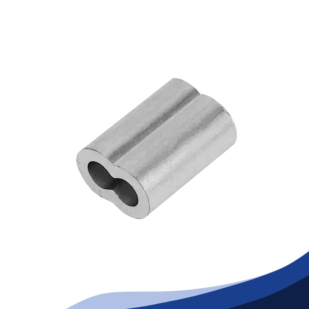 80PC M1.2 Wire Rope Aluminum Sleeves - Fall Protection Crimp Fittings For Cable Restraint