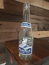 VINTAGE 1969 WHITE ROCK SPARKLING WATER 7OZ SODA POP BOTTLE ROOT BEER NEW YORK