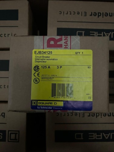 Square D Ejb34125 Circuit Breaker - 3Pole, 125A, 480V , 65 Kaic