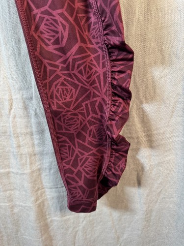 Leggings Lululemon Para Mujer Talla 6 Acanalados Largo Completo Paquetes Laterales Granate Largos - Imagen 4 de 16