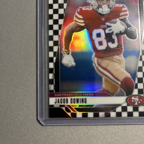 2024 Panini Prizm Jacob Cowing Rc Checkerboard Prizm Rookie #335 49ers - Picture 5 of 6
