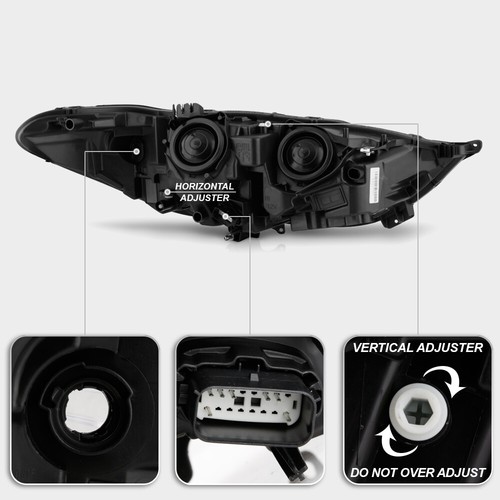 2017-2020 Ford Fusion Halogen w/ LED DRL Projector Headlight Headlamp - Driver - Picture 4 of 8