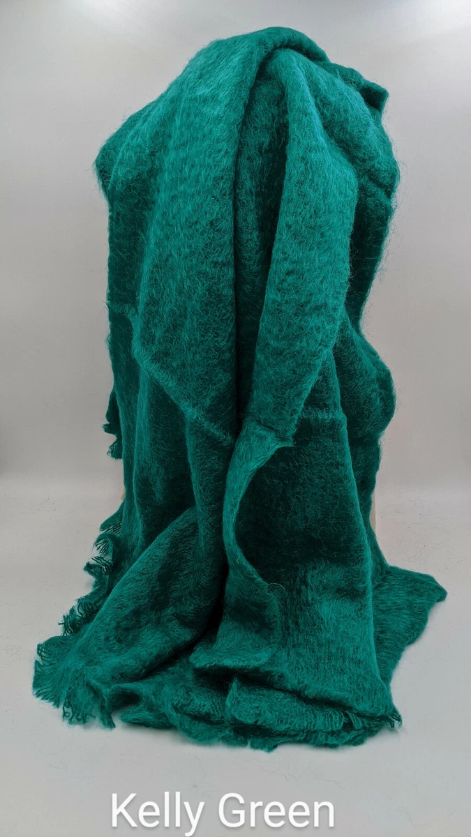 Green mohair online blanket