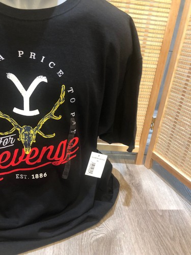 Yellowstone SS Short Sleeves Men's T-Shirt Black NEW WITH TAGS For Revenge 2XL - Picture 3 of 10