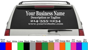 Personalized Custom Business Name Vinyl Window Lettering ...