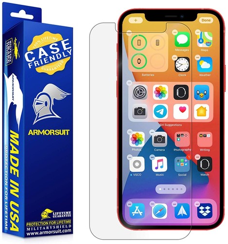 Armorsuit All Versions Screen Protector / Full-Body / Carbon iPhone 12 (6.1) USA - Picture 7 of 12