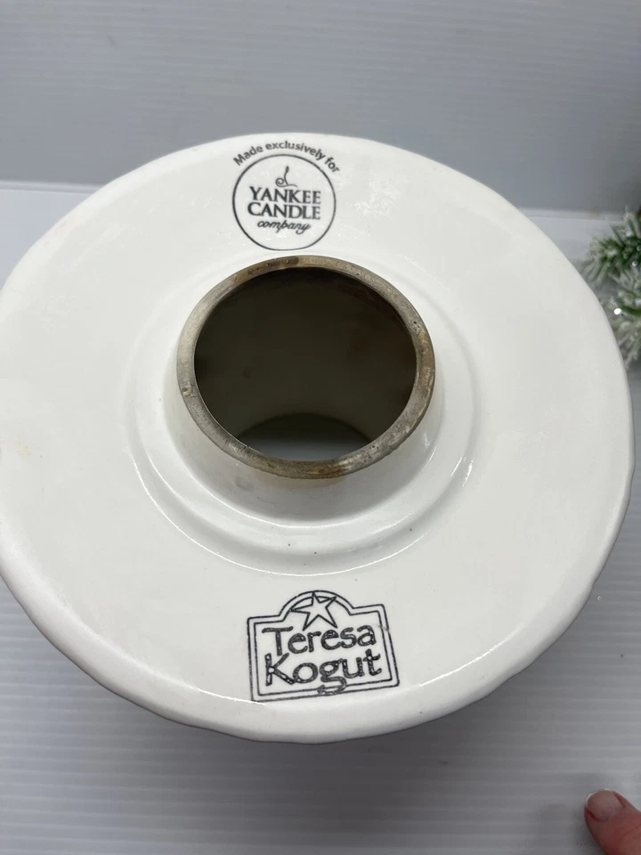 Yankee Candle Teresa Kogut Jack Frost Bas Relief 3D Candle Shade boneco de neve grande  - Imagem 4 de 4