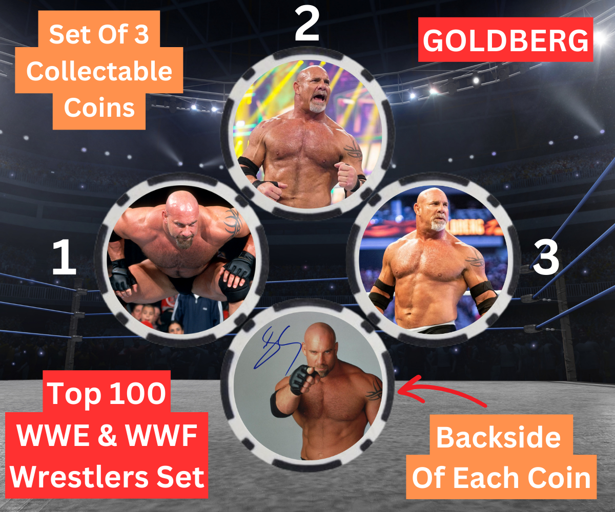 GOLDBERG - TOP 100 WWE & WWF WRESTLERS SET - COIN SET - SIGNED | eBay