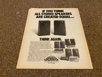 PTRBK8 ADVERT 13X11 MAGNAVOX SPEAKERS