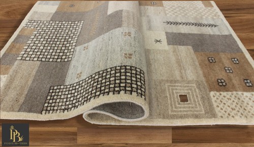 4.6x6.6 Natural Afghan hand knotted wool area rugs - Picture 7 of 7