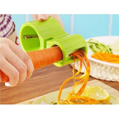 GEMÜSESCHNEIDER KÜCHENSPIRALE SPIRALSCHNEIDER KAROTTEN JULIENNE KARTOFFELN