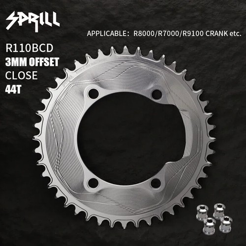 110BCD Bike Chainring 3mm Offset Sprocket for R7000/R8000/R9100 4-screw Crank - Picture 23 of 43