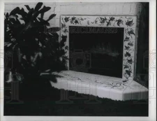Press Photo House Decor Fireplance - neb95218