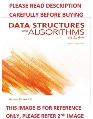 Data Structures and Algorithms in C++ by Adam Drozdek 4th Intl ...