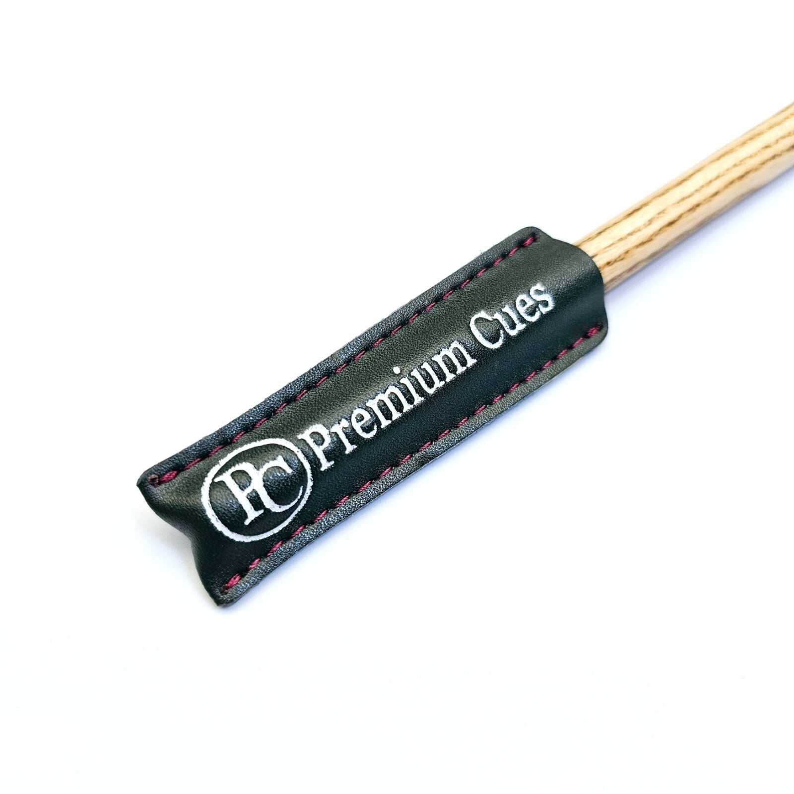 Premium Cues Leather Cue Tip Protector-Dark Green