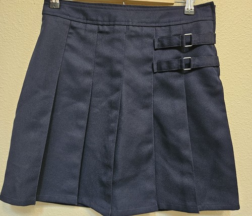 NWOT LOT 4 Girls French Toast Navy Blue School Uniform Skirt Skort Size 14 .5 - Picture 2 of 6