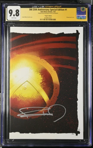 300 25th Anniversary Special #1, CGC 9.8, Frank Miller Signed Virgin Wraparound