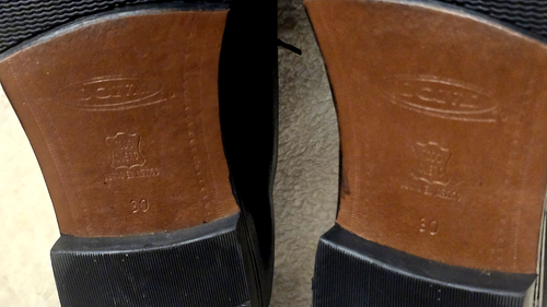 BOND MEXICAN LEATHER OXFORD DRESS SHOES MENS Sz 11 BLACK - Afbeelding 10 van 12