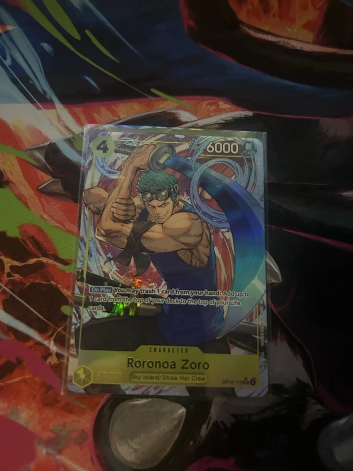 Roronoa Zoro Op15-113 SR Alt Art English One Piece TCG