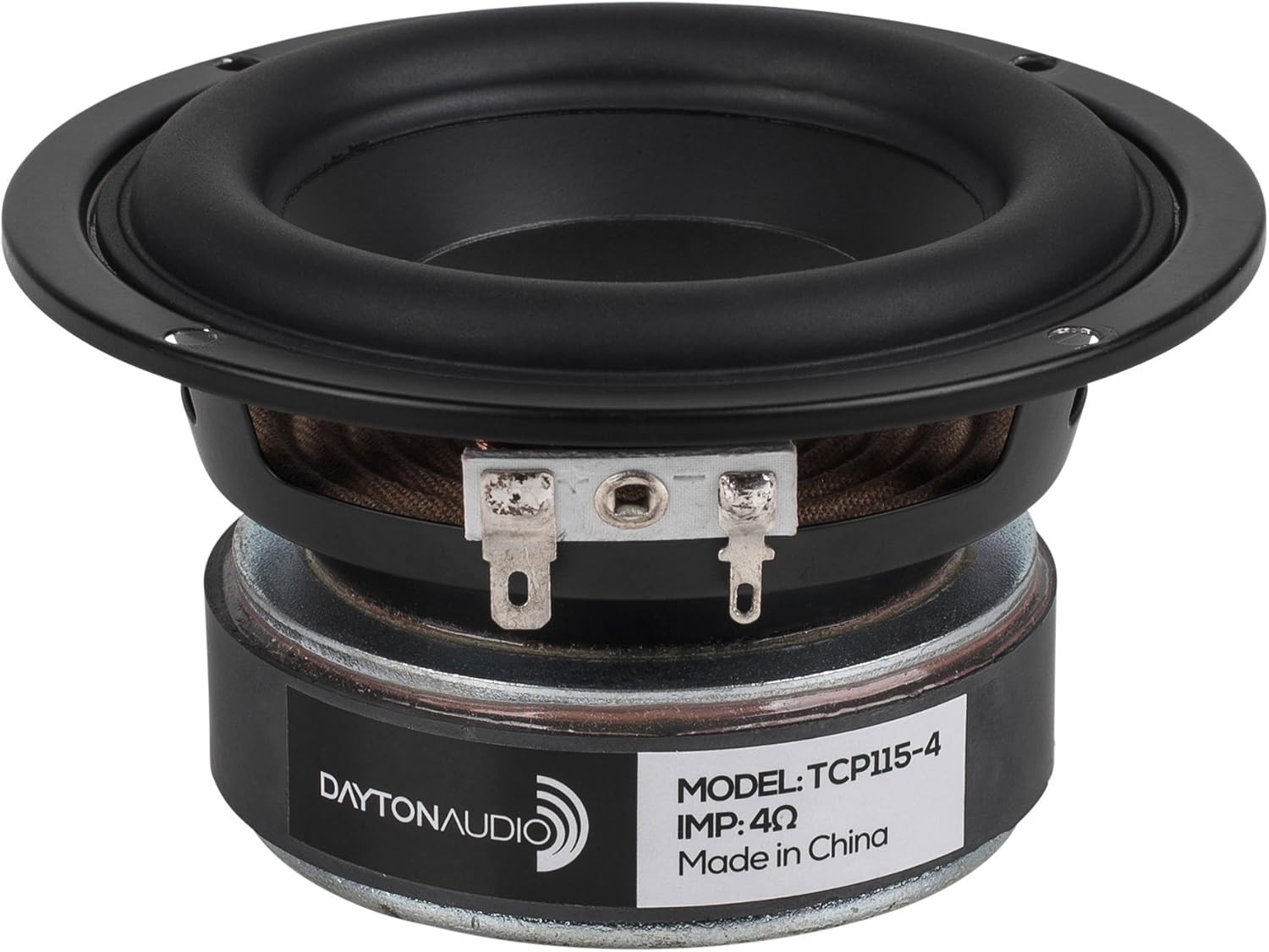 Dayton Audio TCP115-4 4" Treated Paper Cone Midbass Woofer 4 Ohm 