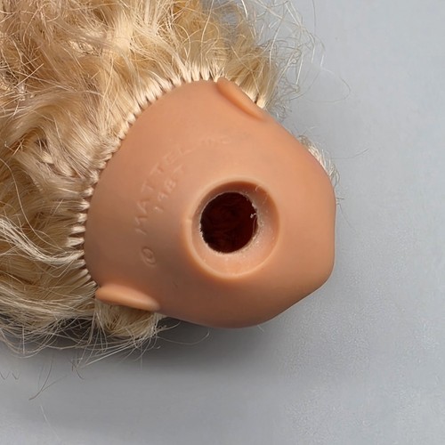 Muñeca Skipper 1987 cabeza solo rubia cabello rizado ojos azules - Imagen 9 de 9