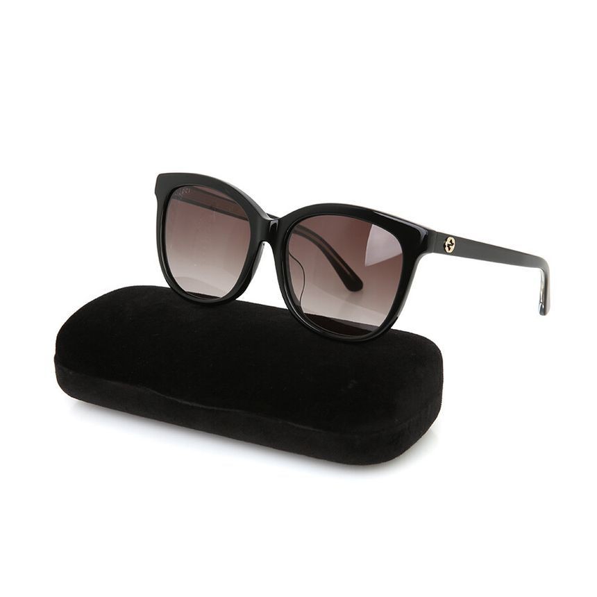 Gucci Interlocking Sunglasses GG Black GG0082 134626985 | eBay