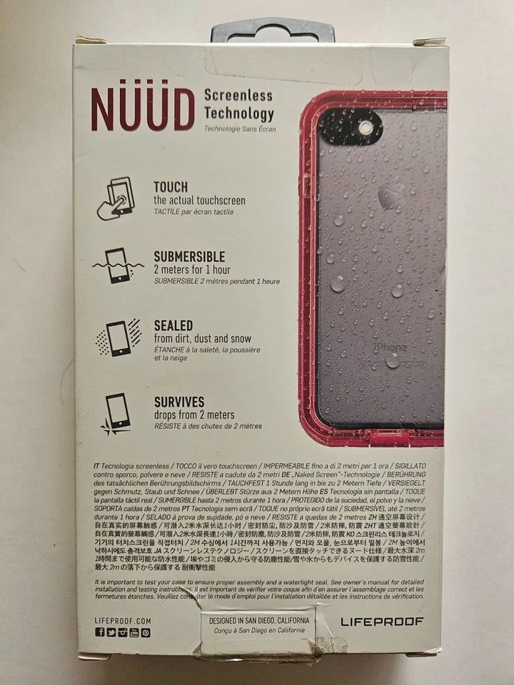 Funda protectora impermeable LifeProof NUUD para Apple iPhone 7 - Ciruela arrecife púrpura Foto 2 de 2