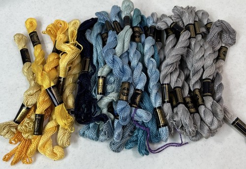 Vintage D.M.C. Schurer Perlgarn Embroidery Skeins Huge Lot (185) New Boxes Mixed - Bild 4 von 8