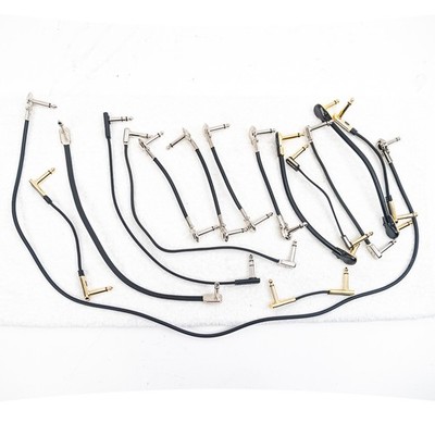 Lot of 16 Flat Head 1/4'' Patch Cables   Rockboard & Similar Low-Profile