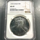 1994 Silver Eagle NGC MS 69 (87615)