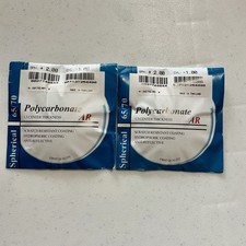 (2-PK) POLYCARBONATE AR LENSES Two Spherical Lenses For Educational Use | As Is