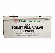 Fluidmaster 400A Toilet Fill Valve 3 Pack for Bathroom Toilet Flush Tank