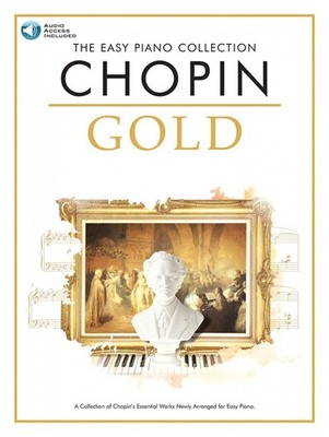 Chopin Gold Sheet Music The Easy Piano Collection Book and Audio NEW 014048149