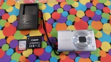 Canon PowerShot A4000 IS HD 16.0MP Digital Camera 16GB SD Card 8x Charger Tested