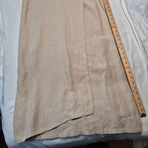 LAFAYETTE 148 100 % LEINEN LANGER SCHLUPFROCK HERGESTELLT IN DEN USA GRÖSSE 4 NATUR BEIGE - Bild 2 von 16